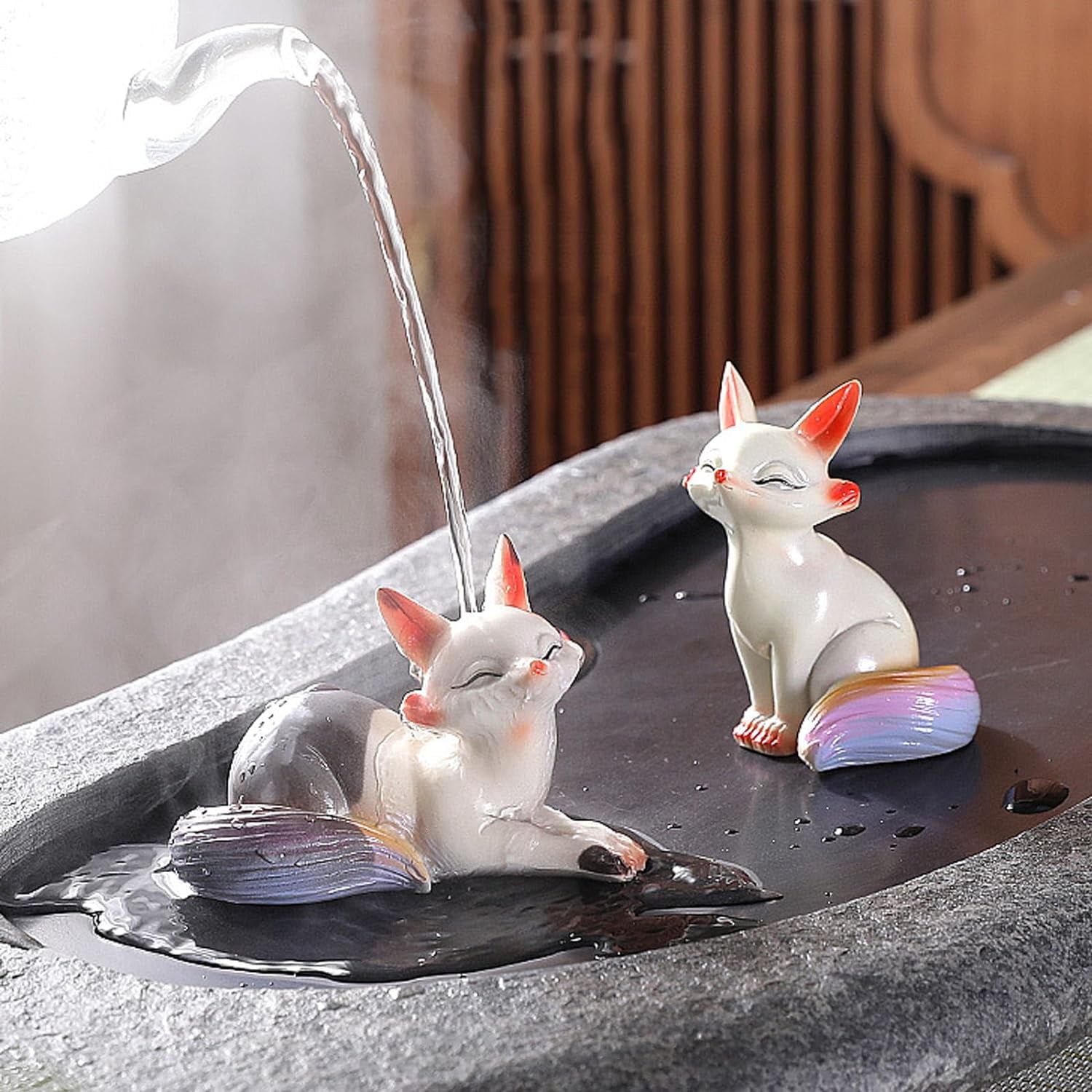 ABCISI 2Pcs Fox Resin Molds, 3D Animal Silicone Epoxy Molds, Lifelike Lovely Animal Silicone Mold for Resin Casting, DIY Craft, Home Office Cabinets Wall Desktop Decor