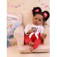 thumbnail image 3 of HOOMAI Lifelike Reborn Baby Dolls with Soft Body African American Realistic Girl Doll 22.8 Inch Best Birthday Gift Set, 3 of 5