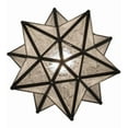 thumbnail image 4 of Meyda 155264 9 in. Moravian Star Flushmount, Clear Seedy, 4 of 7
