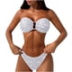 thumbnail image 2 of Trajes de baño para mujer, conjunto sólido para mujer, traje de baño de dos piezas con sujetador relleno, ropa de playa con lentejuelas, trajes de baño para mujer, trajes de baño para mujer, traje de, 2 of 7