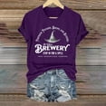 thumbnail image 2 of T-Shirt à Manches Courtes pour Femmes Liquidation T-Shirt Mélangé pour Femmes T-Shirt à Col Rond pour Femmes the Wilches Brewery Stop in for A Spell Imprimé Massachusetts, 2 of 4