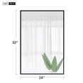 thumbnail image 3 of Mirror Wall Mounted Mirror Rectangle with PS Frame for Living Room Bathroom Bedroom,32"*24",Black, 3 of 6