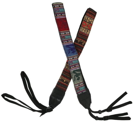 Image of Camera Belt SLR Strap Neck Accessories Shoulder Retro Ethnic Style Cotton Miss 2 Pcs