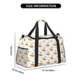 thumbnail image 3 of Fotbe Rabbit And Carrot Bolsa de Viaje con Estampado, Bolsa de Fin de Semana para Mujer con Compartimento para Zapatos, Bolsa de Gimnasio con Bolsillo Húmedo, 3 of 7