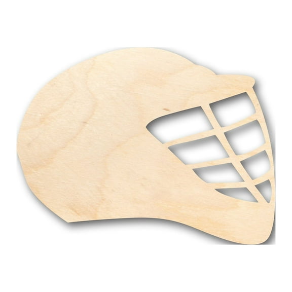 Unfinished Wood Lacrosse Helmet Shape - Craft - up to 46" DIY 16" / 1/2"