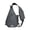 Gray, variant on Red Crossbody Shoulder Bag With USB Charging Port Lightweight Sling Backpack for Travel Hiking Cycling and Outdoor Use