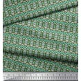 thumbnail image 2 of Soimoi Polyester Crepe Fabric Geometric Ethnic Print Fabric by Yard 52 Inch Wide, 2 of 3