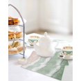 thumbnail image 4 of Ombre Green Ocean Kitchen Dish Towels for Drying Dishes Set of 3, Coastal Waves Beach Gradient Waffle Weave Microfiber Hand Tea Bathroom Towels Quick Dry & Absorbent Towel 12x12, 4 of 7
