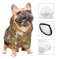 thumbnail image 3 of Honeii Forest Animal Print Small Dog Hoodies Pet Hooded Sweatshirts Fall Winter Puppy Cat Sweaters Warm Clothes for Small Dogs Outfits Costume-Medium, 3 of 7