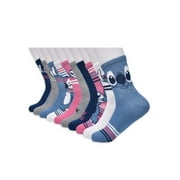 Disney Stitch Womens Graphic Crew Socks, 10-Pack, Sizes 4-10