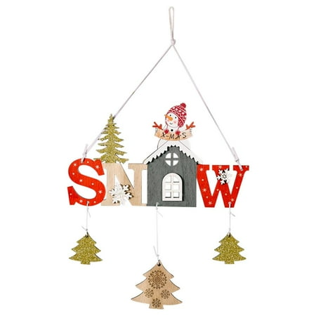 

Lacyie Wall Hanging|Wooden Christmas Decoration Wall Hanging Christmas Tree Pendants