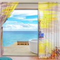 thumbnail image 4 of Splicing Pattern Oil Painting - Venice Italy Semi Sheer Curtains Window Voile Drapes Panels Treatment-55X84in for Living Room Bedroom Kids Room, 4 of 4