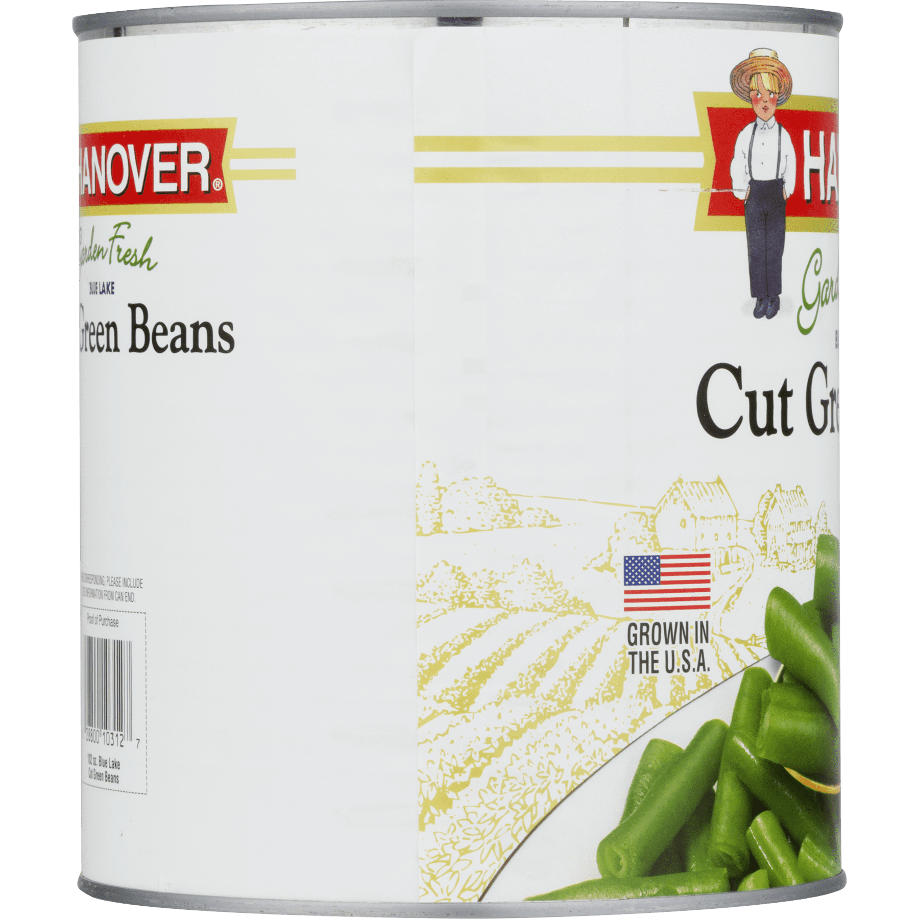 Hanover Garden Fresh Blue Lake Cut Green Beans, 102 oz Can – Value-Size Shelf-Stable Vegetables for Family Meals