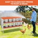 thumbnail image 2 of QinaQin Caja nido para gallinas de 6, 8 o 10 huecos, fabricada en acero galvanizado resistente al óxido, fácil recolección de huevos y limpieza, 2 of 7