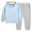 Light Blue + Grey, variant on Godderr Toddler Baby Boys Girls Hoodies Sweatshirt 2 Piece Outfit，Kids Pullover Long Sleeved Spring Autumn Sweatsuit Sweatpants Pant Sets Outfits