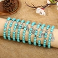 thumbnail image 2 of Zhuge Handmade Beaded Bracelet, Suitable for Both Men and Women, Animal Pattern Pendant, Natural Stone Beaded Bracelet (Blue, Black Fat Starfish Pendant), 2 of 2
