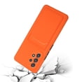 thumbnail image 3 of Galaxy A53 Case, Slim Soft Fit Shockproof Protection Case Dropproof Non-Slip Silicone Case with Card Slots Soft TPU Bumper Phone Wallet Case for Samsung Galaxy A53 5G 6.5 inch 2022,Orange, 3 of 7