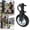 Black, variant on Heavy Duty Farm Gate Casters Outdoor Gate Auxiliary Wheels Metal Fence Gate Wheels Suitable For Metal Swing
