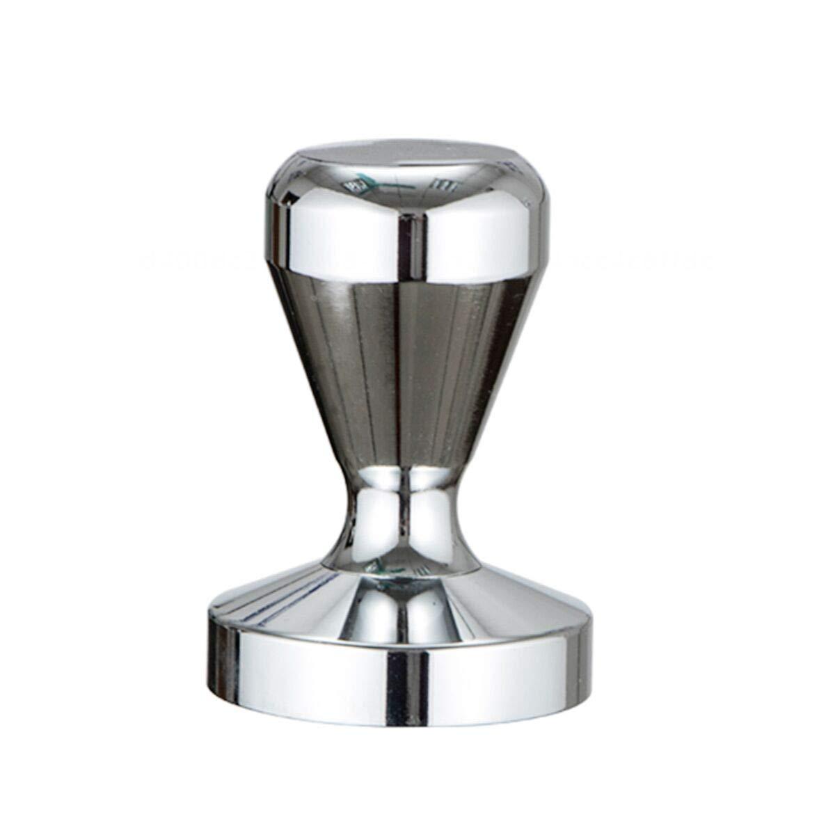 Fovien Chrome Plated Solid Stainless Steel Tamper Coffee Espresso