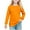 #0069-Orange, variant on hengsof Children's Long-Sleeved Shirt Solid Color Top T-Shirt Casual Pocket Crew Neck T-Shirt
