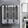 3In1 Room Wall Mounted Bathroom Shower Pump Dispenser And Organizer