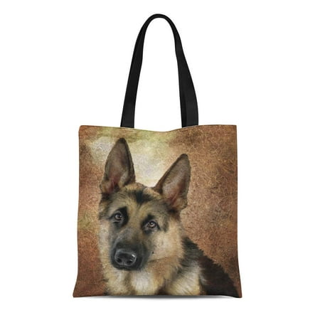 HATIART Canvas Bag Resuable Tote Grocery Shopping Bags Dog German ...
