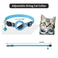 thumbnail image 2 of Cat Collar, Airtag, Cat Collar with Apple Air Tag and Bell for Cats, GPS for Cats, Reflective Collar, Airtag Dog Collar, Adjustable-Blue, 2 of 7