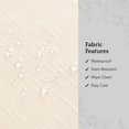 thumbnail image 3 of Elrene Home Fashions Continental Solid Texture - Servilletas De Comedor De Tela Resistente Al Agua Y A Las Manchas, Juego De 4, 17 X 17 Pulgadas, Color Marfil, 3 of 5