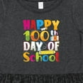 thumbnail image 4 of Inktastic Happy 100th Days of School Girls Toddler Dress, 4 of 5