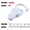 Inch cm White, variant on Automatic retractable tape measure, 150 cm retractable tape measure, suitable for waist, chest, arms, tailoring, white/black