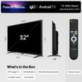 thumbnail image 6 of FPD 32 inch Smart TV, HD Android TV with Google Play Built in Chromecast, Dolby Audio, Hdr 10, Flat Television with Assistant Voice Control, 6 of 10