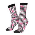 thumbnail image 1 of Balery Flamingos Calcetas Largas con Estampado para Hombre y Mujer – Suaves y Transpirables, Talla Única (US 5-11), 1 of 6