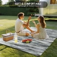 thumbnail image 4 of Sage Green Grey Vintage Outdoor Rug for Patio/Deck/Porch, Non-Slip Large Area Rug 5 x 7 Ft, Retro Abstract Art Indoor Outdoor Rugs Washable Area Rugs, Reversible Camping Rug Carpet Runner, 4 of 8