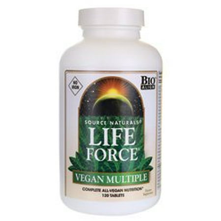 Life Force Vegan Multiple No Iron Source Naturals, Inc. 120