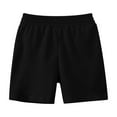 thumbnail image 2 of XMMSWDLA Girls Hiking Shorts 1-8t Summer Cotton Kid Shorts Toddler Baby Boy Girl Clothes Casual Plain Childrens Short Pant Infant Trousers Black Retro Running Shorts, 2 of 3
