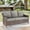 1PCS - 1 Sofa, variant on POCASSY Wicker Outdoor Couch, Brown Wicker Sofa Outdoor Furniture with All Weather Rattan and Olefin Cushion for Balcony, Backyard, Porch, Brown/Gray