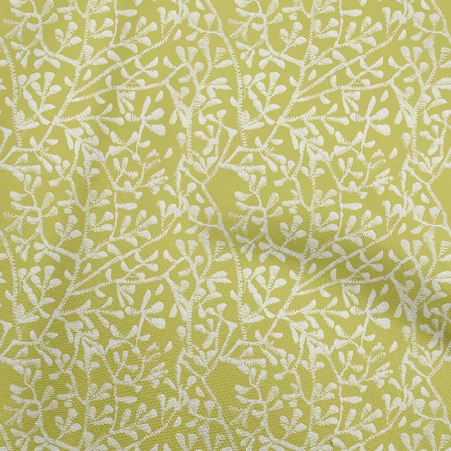 oneOone Polyester Spandex Lime Green Fabric Asian Block Craft Projects Decor Fabric Printed By The Yard 56 Inch Wide