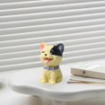 thumbnail image 4 of Elegante escultura de cachorro de resina, adorno de escritorio, duradera, textura detallada, decoración para el salón y el dormitorio, regalo perfecto para los amantes de las mascotas, 4 of 5