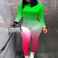 thumbnail image 2 of Female Jumpsuit  Neck Long Sleeve Bodysuit M, 2 of 5