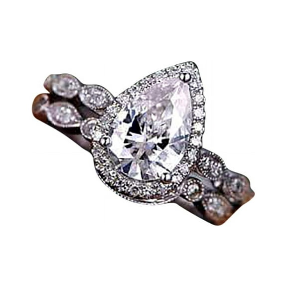 Popular 2 Carat Moissanite and Diamond Artdeco Bridal Set in White Gold