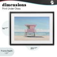 thumbnail image 4 of Stupell Industries Contemporary Miami Beach Lifeguard Station Black Framed Print Under Glass, 20 x 14, by Creative Studio, 4 of 8