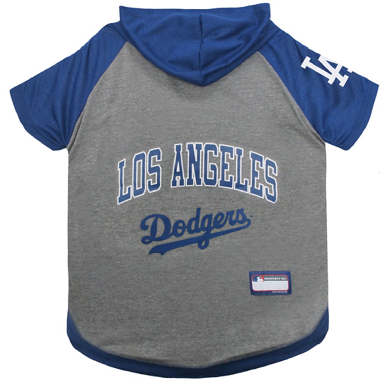 Pets First MLB Los Angeles Dodgers Hoodie Tee Shirt for Dogs and Cats