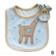 Feeding Baby Bibs Bandana Cute Embroidered Sleeveless Things For Baby Boy Burp Saliva Cartoon Bibs Girl Bib Cloths C7M9 B