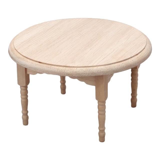 Modèle de table à Manger en Bois Miniature Échelle 1:12