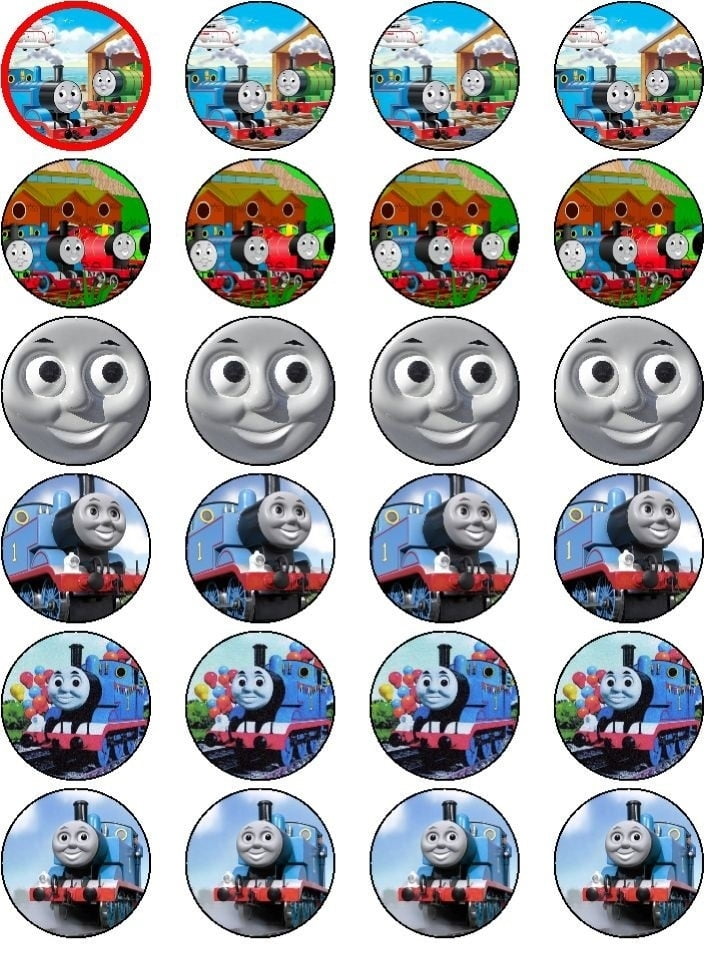 thomas the train cupcake