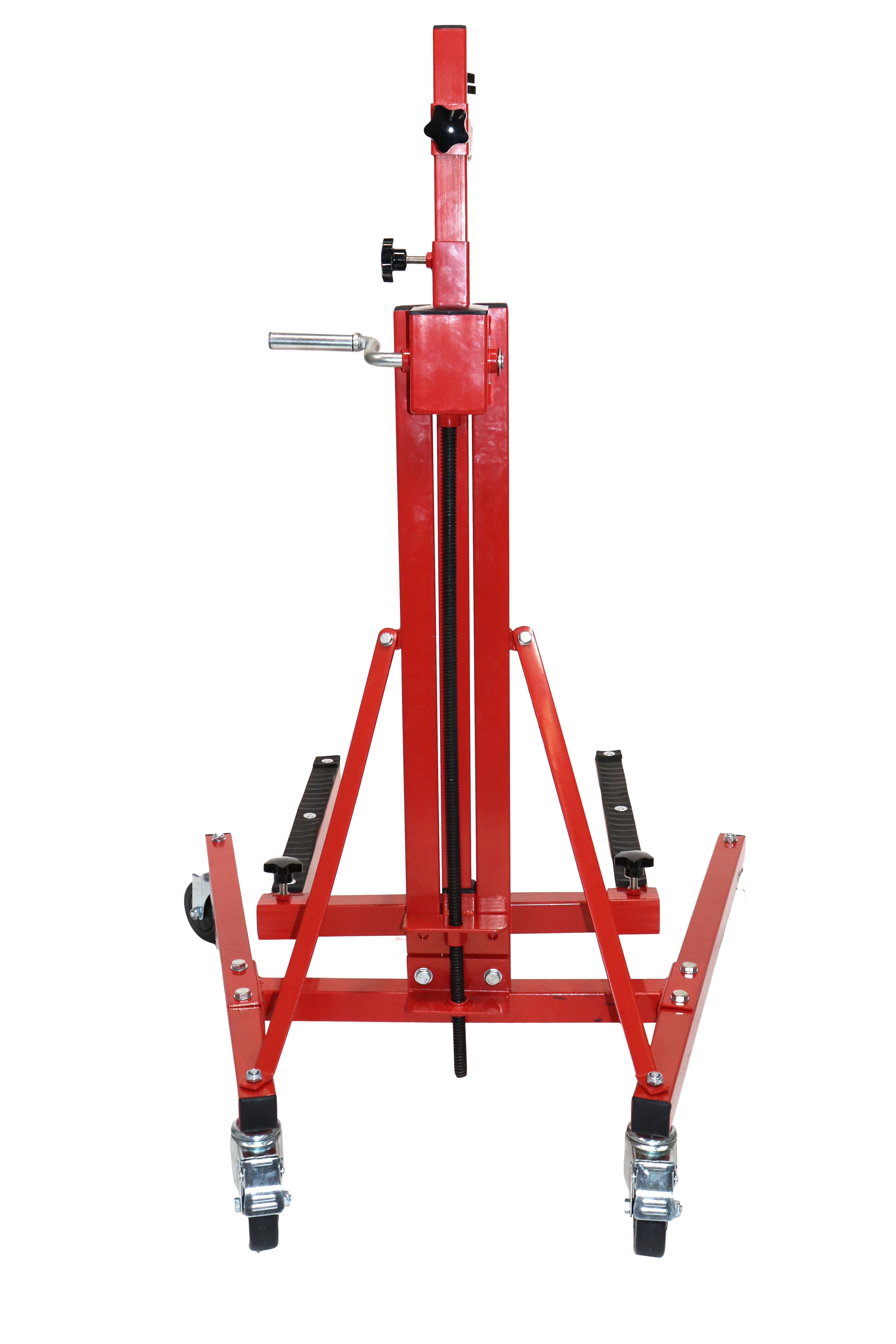 Dragway Tools Hand Cranking Car Door Jack Lift w/ 4 Polyurethane Caster