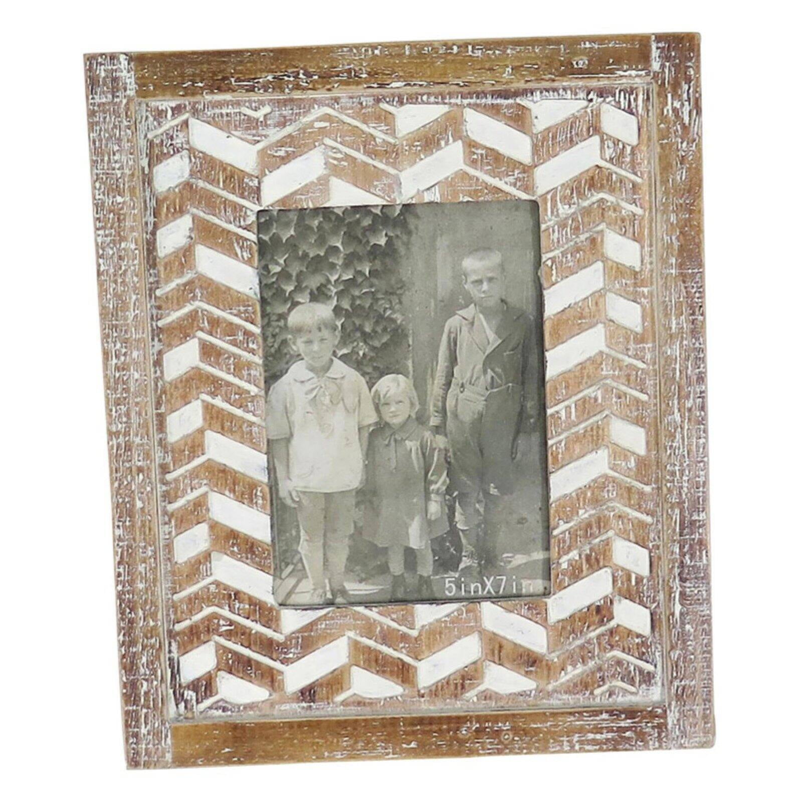 5 x 7 Carved Wood Picture Frame by Foreside 