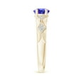 thumbnail image 3 of Angara Natural 1.9 Ct. Tanzanite with Diamond Classic Ring in 14K Yellow Gold for Women (Ring Size: 3), 3 of 9