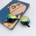 thumbnail image 2 of Kids Child Size Hippie Round Circle Lens Metal Sunglasses, 2 of 3