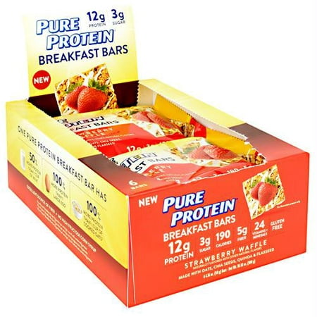 Pure Protein Breakfast Bars Breakfast Bar Strawberry Waffle - Gluten